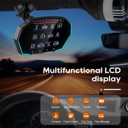 Multifunctional OBD2 GPS HUD - Head-Up - 4 inch LCD display - speedometer - water / oil temperatureDiagnosis