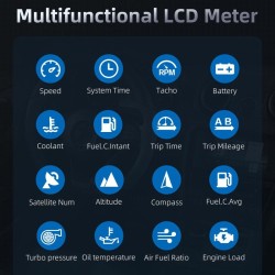 Multifunctional OBD2 GPS HUD - Head-Up - 4 inch LCD display - speedometer - water / oil temperatureDiagnosis