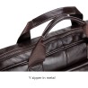 Bolsa de ombro de negócios - couro genuíno - grande capacidade