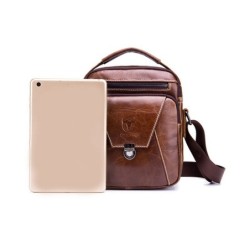 Bolsa de ombro vintage - couro legítimo