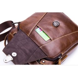 Bolsa de ombro vintage - couro legítimo