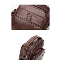 Genuine leather men's shoulder bagBags