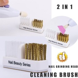 Escova de limpeza - para brocas elétricas de manicure/pedicure