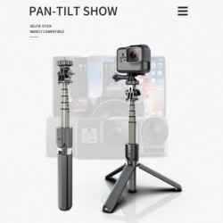 Tripé de bastão de selfie - com controle remoto - extensível - monopé dobrável - Sem fio / Bluetooth