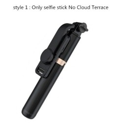 Tripé de bastão de selfie - com controle remoto - extensível - monopé dobrável - Sem fio / Bluetooth