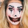 Tatuagem temporária de Halloween - adesivo à prova d'água - boca de palhaço - 12 peças