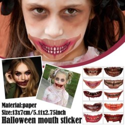 Temporary Halloween tattoo - waterproof sticker - mouth / teethHalloween & Party