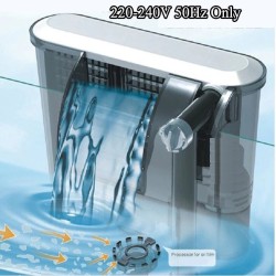 Filtro de aquário em cascata - bomba - de parede - skimmer de proteína / de superfície