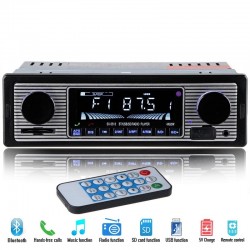 Bluetooth car radio - din 1 - 12V FM MP3 USB SD AUX stereo audioDin 1