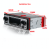 Bluetooth car radio - din 1 - 12V FM MP3 USB SD AUX stereo audioDin 1
