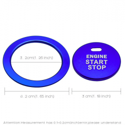 Car engine start / stop button - ring - sticker - for Subaru BRZ Impreza XV Forester Outback LegacyStickers
