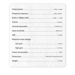 SMSL DA-6 - mini amplificador - 70W*2 - com controle remoto