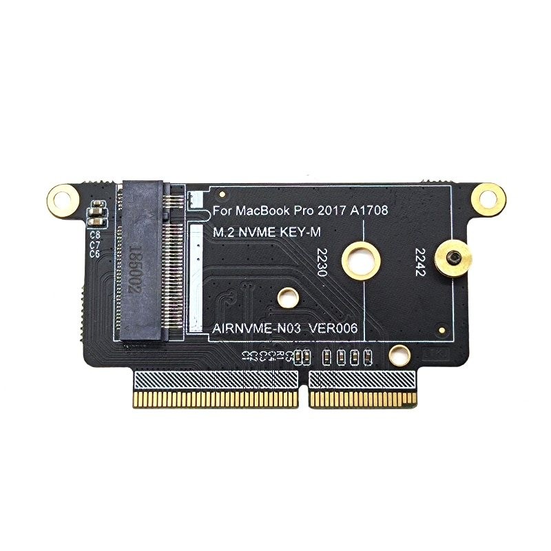 A1708 - SSD - Placa adaptadora NVMe PCI Express PCIE para NGFF M2 SSD - M.2 para Macbook Pro Retina 13"