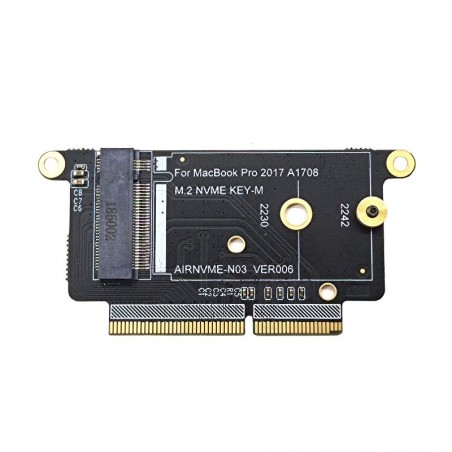A1708 - SSD - Placa adaptadora NVMe PCI Express PCIE para NGFF M2 SSD - M.2 para Macbook Pro Retina 13"