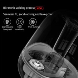 DEERMA - ultrasonic air humidifier - diffuser - aromatherapy - transparent - with water filtration - 5 LHumidifiers