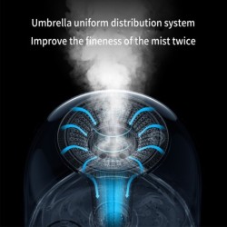 DEERMA - ultrasonic air humidifier - diffuser - aromatherapy - transparent - with water filtration - 5 LHumidifiers