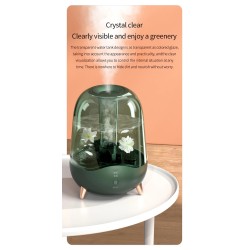 DEERMA - ultrasonic air humidifier - diffuser - aromatherapy - transparent - with water filtration - 5 LHumidifiers