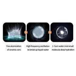 DEERMA - ultrasonic air humidifier - diffuser - aromatherapy - transparent - with water filtration - 5 LHumidifiers