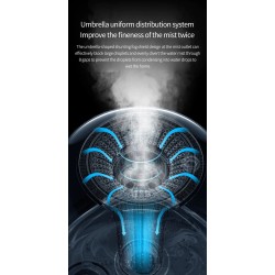 DEERMA - ultrasonic air humidifier - diffuser - aromatherapy - transparent - with water filtration - 5 LHumidifiers