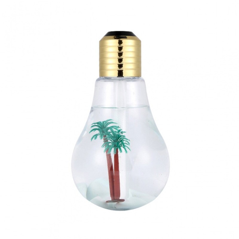 Bulb shaped air humidifier - ultrasonic diffuser - LED - 400mlHumidifiers