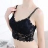Bralette de renda floral - top com push up - sem fio