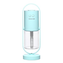 Umidificador de ar ultrassônico - spray de névoa de rotação de 360 graus - com LED - 200 ml