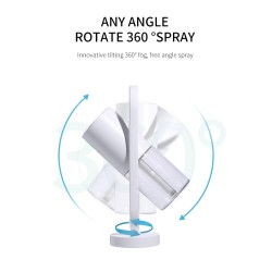 Umidificador de ar ultrassônico - spray de névoa de rotação de 360 graus - com LED - 200 ml