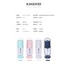 Umidificador de ar ultrassônico - spray de névoa de rotação de 360 graus - com LED - 200 ml