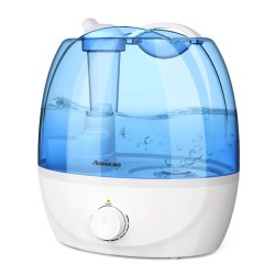 Umidificador de ar ultrassônico - ajustável em 360 graus - 2,6 L