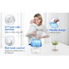 Ultrasonic air humidifier - 360 degree adjustable - 2.6 LHumidifiers