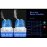 Ultrasonic air humidifier - 360 degree adjustable - 2.6 LHumidifiers