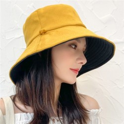 Chapéu de sol de dupla face - aba larga - com cordas ajustáveis - estilo balde