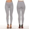 Classic cotton pencil pants - high waist - with pockets - stretchy - Slim stylePants