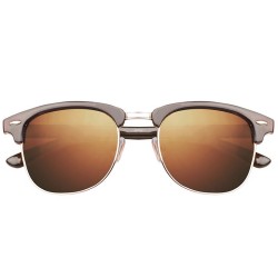 Classic polarized sunglasses - half metal frame - unisexSunglasses