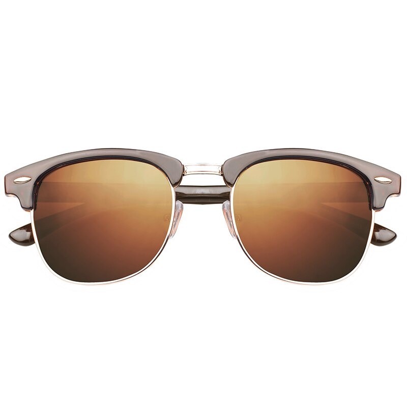 Classic polarized sunglasses - half metal frame - unisexSunglasses