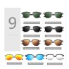 Classic polarized sunglasses - half metal frame - unisexSunglasses