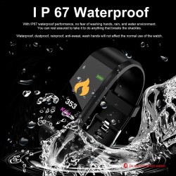 115 plus smartwatch - Bluetooth 4 - Android - heart rate - calorie counterSmart-Wear