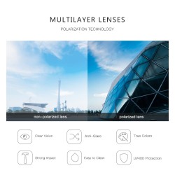 Large polarized sunglasses - with crystals - UV400Sunglasses