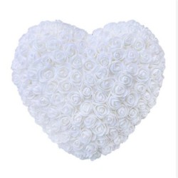 Coração de rosas - feito de rosas infinitas - decoração de casamento/dia dos namorados