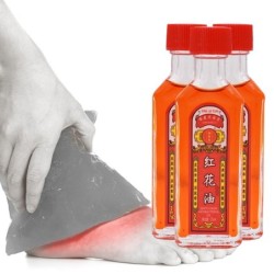Óleo analgésico - alívio da dor - artrite reumatóide - dores musculares / nas costas - extrato de flor vermelha - 25ml
