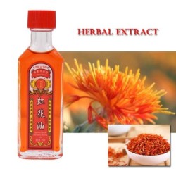 Analgesic oil - pain relief - rheumatoid arthritis - muscle / back pain - red flower extract - 25mlMassage