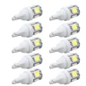 Lâmpada LED para carro - DC 12V - T10 5050 W5W - 10 peças