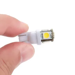 Lâmpada LED para carro - DC 12V - T10 5050 W5W - 10 peças