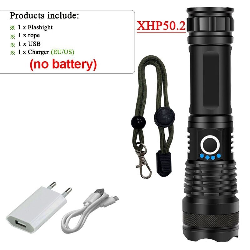 XHP199 / XHP50.2 - poderosa lanterna LED - USB - à prova d'água - com zoom