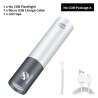 Mini lanterna LED - USB - COB - impermeável - zoom telescópico