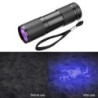 Lanterna UV - 21 LED / 12 LED - 395-400nm - verificador de dinheiro falso