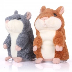 Falando hamster - brinquedo de pelúcia - se move - repete o que você diz