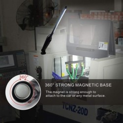 Lanterna LED - luz de trabalho - COB - USB - escurecimento - com ímã - à prova d'água