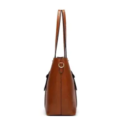 Elegant leather shoulder bag - large capacityHandbags