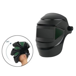 Capacete de soldagem - ajustável em 180 graus - visão ampla - MIG / MMA